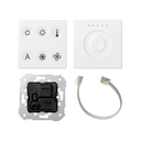 Botoneira Custom 6 funções controlo de iluminação e temperatura com acoplador KNX e Slide Control branco Simon 82 Sense