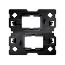 Adapter for 2 RJ45 connectors compatible with Keystone® and Systimax® Simon 100