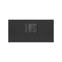 Enjoliveur voix et données avec cache anti-poussière pour 1 connecteur RJ45 noir mat Simon 100