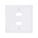 Cover for 2 USB charger connectors matt white Simon 100