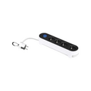 POWER STRIP 4 SOCKETS WITH 1.4M CABLE, FOOT SWITCH, AND ULTRA-FLAT PLUG SIMON