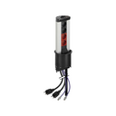 Configured Teleblock telescopic profile with automatic elevation with 2 category 6 UTP RJ45 connector aluminium  Simon K45