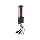 Configured Teleblock telescopic profile with manual elevation with 2 RJ45 category 6 UTP aluminium Simon K45