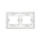 Frame for flush-mounted boxes of 2 elements horizontal white Simon Aqua