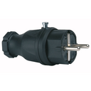 CLAVIJA DE GOMA 100% 16A 250V NEGRA Simon Brico