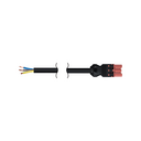 Quick connection patch cord female-Free end RZ - 0.6 kV 3 pole with 2 meters length in halogen-free material with section of 3 x 2.5mm² red