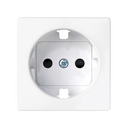Conjunto semi-montado de base de enchufe schuko 16 A 250V~ con sistema de emb. a tornillo blanco Simon 82 Concept