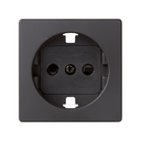 Schuko Socket 16A Screw Terminal + Cover Graphite Simon 82
