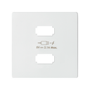 Cover for USB Charger 2 Connectors 5Vdc 2.1A Matt White Simon 82 Concept