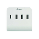 ADAPTER 3 USB A + 1 USB C WITH SMARTPHONE STAND SIMON