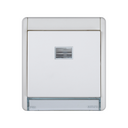 Interruptor modular IP55 10AX com piloto integrado e sistema de ligação rápida de terminais branco Simon Aqua