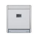 Monobloc push button IP55 10AX 250V~ with integrated light and quick terminal connection system white Simon Aqua