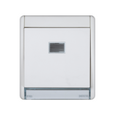 Interruptor monobloco IP55 10AX 250V~ com luz incorporada e sistema de ligação rápida branco Simon Aqua