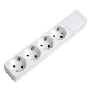 BASE MÚLTIPLE FIJACIÓN APTA PARA PARED 4 TOMAS 16A 250V~ BLANCA SIN CABLE Simon Brico