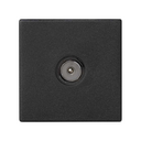 TV socket single IEC male with trim plate black Simon K45