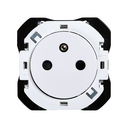 2P+T socket outlet CLEAN 16A 250V~ screw connection matt white Simon 270