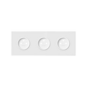 Kit face avant pour 3 éléments avec 3 prises 2P blanc mat Simon 100
