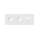 Kit face avant pour 3 éléments avec 2 prises 2P et 1 seule prise R / TV + SAT avec 1 connecteur RJ45 blanc mat Simon 100
