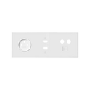 Kit face avant pour 3 éléments avec 1 prise 2P, 1 connecteur HDMI + USB et 1 prise simple R / TV + SAT blanc mat Simon 100