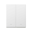 Pulsador para persianas 10A 250V~ com embornamento rápido de 1 módulo branco Simon 82