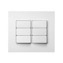 Kit 4x4 completo para 6 interruptores paralelos e placa branco Simon 82