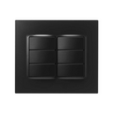 Kit 4x4 completo para 6 interruptores paralelos e placa grafite Simon 82