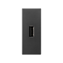 Tomada multimídia USB dados 2.0 tipo A de 1 módulo grafite Simon 82