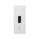 Tomada carregador USB 5V/DC 2.1A tipo A de 1 módulo branco Simon 82