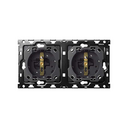 Back kit for 2 2P+E Simon 100 sockets