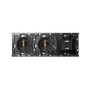 Back kit for 3 elements with 2 2P+E sockets and 1 2xUSB 2.1A charger Simon 100
