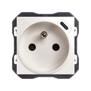 French socket 2P+T with C USB charger 10,5W white Simon 270