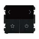 Simon iO multimaster push-button panel, 6 experiences matt black Simon 270
