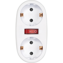 ADAPTER 2 SOCKETS FRONT SWITCH
