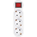 ADAPTER 3 SOCKETS FRONT SWITCH
