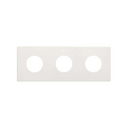 Minimal aesthetic frame for CLEAN Schuko socket outlet for 3 elements matt white Simon 270