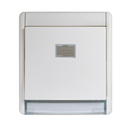 Interruptor modular IP55 10AX com sistema de ligação rápida de terminais branco Simon Aqua