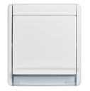 Prise de signal TV unique modulaire IP55 blanche Simon Aqua