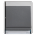 Schuko socket base composable IP55 16AX with quick terminal connection system gray Simon Aqua
