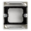 Waterproof surface box for 1 element white Simon Aqua