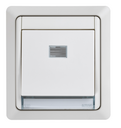 Monobloc push button IP55 10 AX 250V~ with quick terminal connection white Simon Aqua