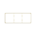 Trim frame for 3 elements ivory Simon 27