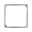 Trim frame for 1 element nickel Simon 27