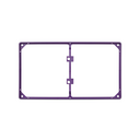 Trim frame for 2 elements purple Simon 27