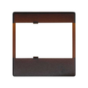 Plate for electronic mechanisms translucent brown Simon 27 Play