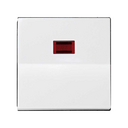 Tecla individual para mecanismos de mando con piloto blanco Simon 28