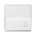 Single rocker with bell symbol for push button white Simon 28