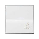 Single rocker with light symbol for push button white Simon 28