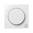 Placa para los reguladores de música ambiental con grabado nota musical blanco Simon 28