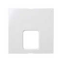 Placa para tomas telefónicas con conectores RJ11 y RJ12 blanco Simon 28