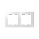 Frame for 2 elements white Simon 28